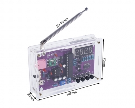 DIY Radio Kits FM 87-108MHz, Electronic Soldering Practice Kit, RDA5807 Radio Kits with 2 Power Supply Modes Digital Radio Kit with Headphone Jack